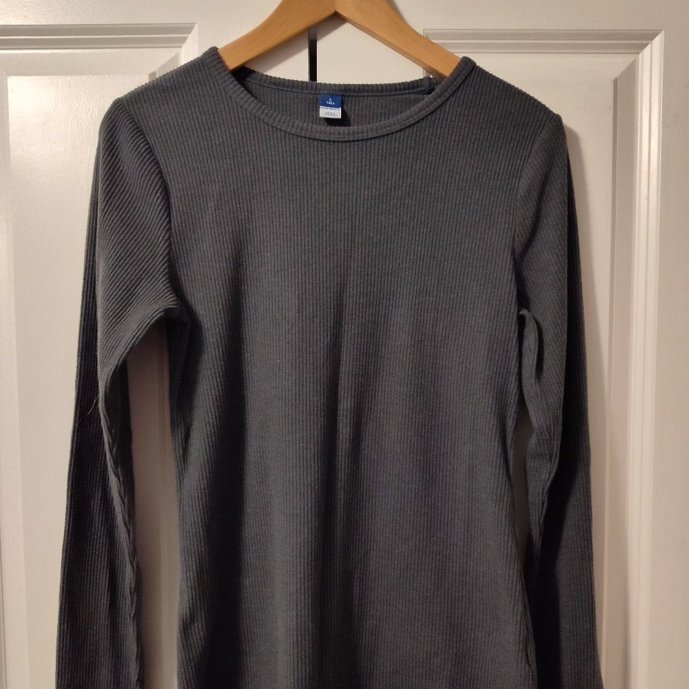 OLD NAVY Plush Long-Sleeve Crew-Neck T-Shirt (Large Tall)